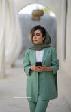 کت لینن جیب پاکتی